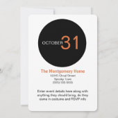 Invitation Vintage Pumkin Head Halloween (Dos)