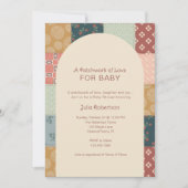 Invitation Vintage Quilt Baby Shower (Devant)