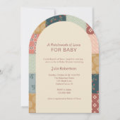 Invitation Vintage Quilt Baby Shower (Devant)