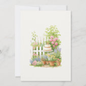 Invitation Vintage Rabbit Garden Baby Shower (Dos)