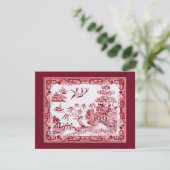 Invitation vintage Red Willow (Debout devant)
