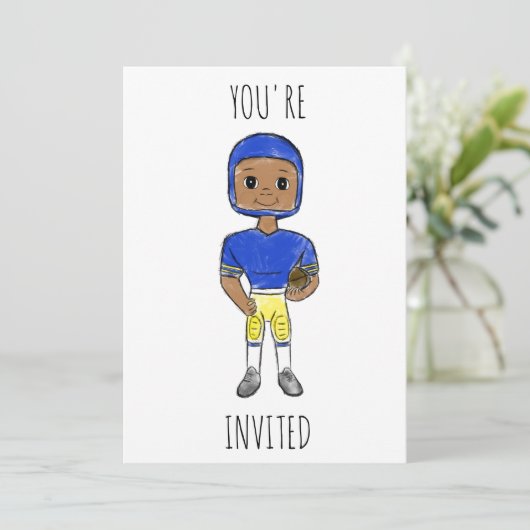 Invitation vintage retro (Debout devant)