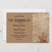 Invitation Vintage Retro Mid Century Moderne Mariage classiqu (Devant)