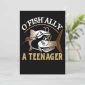 Invitation Vintage Rétro O'Fishally Un Adolescent (Debout devant)