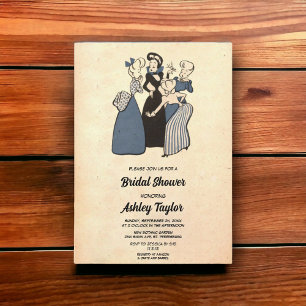 Invitation Vintage Retro Pop Art élégant Fête des mariées chi