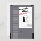 Invitation Vintage Rétro pour Geeks et Joueurs Mod (Devant)