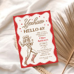 Invitation Vintage Retro Red Yeehaw Cowgirl 40e anniversaire<br><div class="desc">Vintage Retro Red Yeehaw Cowgirl 40th Birthday Invitation Cowgirl rouge et marron ou western à l'invitation de 40th anniversaire avec une image cowgirl ligne, texte de style corde, étoiles et bordure à pétales. Cette invitation de bonjour 40 cowgirl anniversaire est idéal pour un 40ème anniversaire occidental mais peut être utilisé...</div>