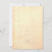 Invitation Vintage Retro Rustic Comic Wedding Enregistrer la  (Dos)