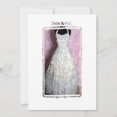 Invitation vintage Robe Douche (Devant)