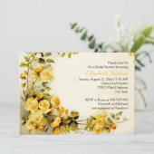 Invitation Vintage romantique rose mariage douche nuptiale (Debout devant)