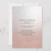 Invitation Vintage rosegold luxe damask tiara Quinceañera (Dos)