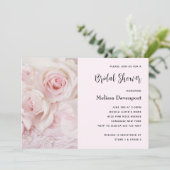 Invitation Vintage Roses Roses & Élégant Dentelle - Réception (Debout devant)