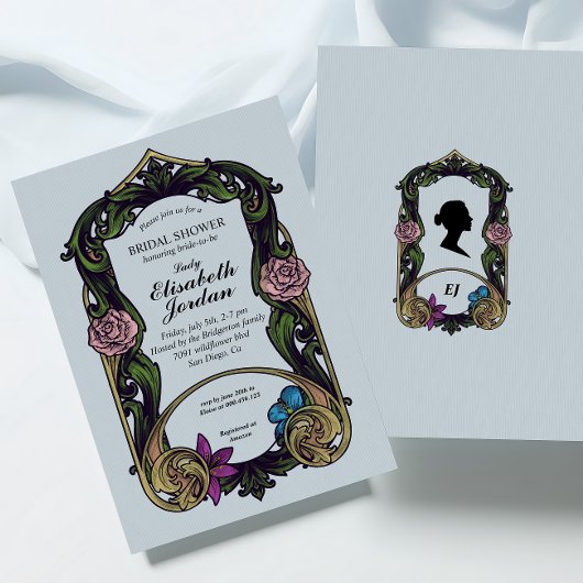 Invitation vintage Royal Bridgerton Bridal Shower