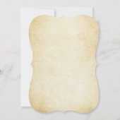 Invitation Vintage Rustic Black Flourish Mariage (Dos)