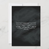 Invitation Vintage Rustic Chalkboard 21e anniversaire (Dos)