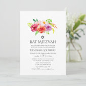 Invitation Vintage Rustic Charm Bat mitzvah (Debout devant)