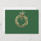 Invitation Vintage Rustic Chaussettes Holiday Open House Invi (Dos)