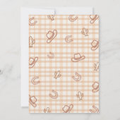 Invitation Vintage Rustic Gingham Cowboy Rodeo 6th Birthday (Dos)