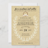 Invitation Vintage Rustic Retraite PHOTO Occupation Thème (Devant)