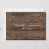 Invitation Vintage Rustic Truck Trendy Mariage (Dos)