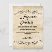 Invitation Vintage rustique (Devant)