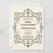 Invitation Vintage rustique Cowboy Mariage Country Frame (Devant)