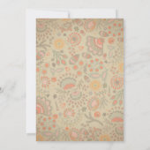 Invitation Vintage Rustique Floral Mason Jar Mariage (Dos)