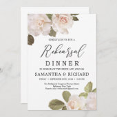 Invitation Vintage rustique rousse français rose répétition d (Devant / Derrière)