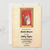 Invitation Vintage Rustique Vieux romantique Couple Fête des (Devant)