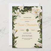 Invitation Vintage Sage Green Botanal (Devant)
