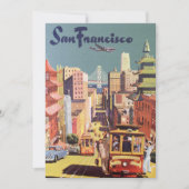 Invitation Vintage San Francisco Cable Car Fête de réchauffem (Devant)