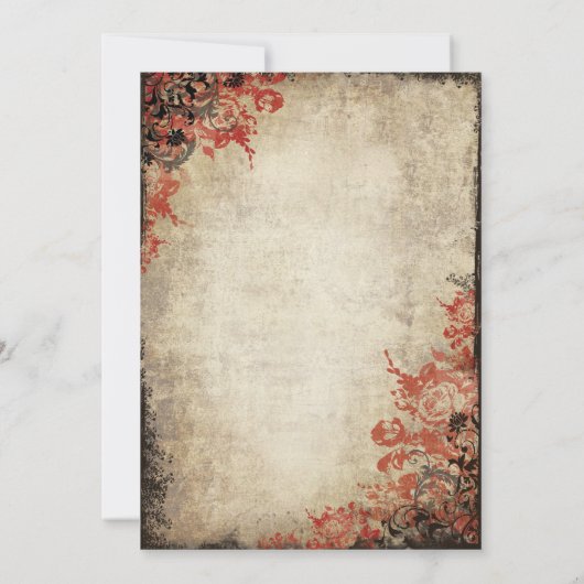 Invitation Vintage Santa Claus Christmas Card (Dos)