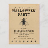 Invitation vintage Simple Halloween Party (Devant)