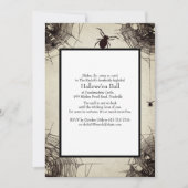 Invitation Vintage Spiderweb Chalkboard Halloween  (Devant)