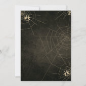 Invitation Vintage Spiderweb Chalkboard Halloween  (Dos)