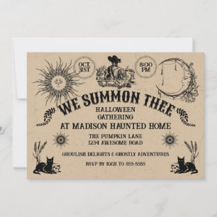Invitation Vintage Spirit Board Halloween