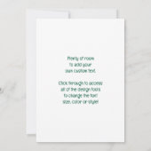 Invitation Vintage St. Patrick's Day Lass en vert (Dos)