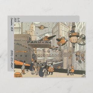Invitation Vintage Steampunk Bon Voyage