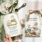 Invitation Vintage Storybook Mama Goose Baby shower