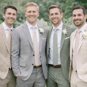 Invitation Vintage Stripe Wedding Attire Card