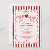 Invitation Vintage Style Cupid Doodles Bridal Shower (Devant)