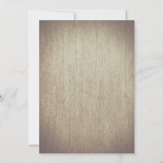 Invitation Vintage Succulents Mariage rustique (Dos)