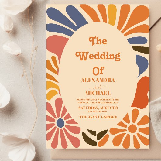 Invitation Vintage Super Boho Beach Vibes amusantes Mariage