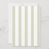 Invitation vintage sur Baby shower floral (Dos)