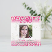 Invitation Vintage/Swirls/Damask/Graduations, personnalisable (Debout devant)