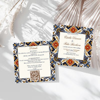 Vintage Talavera Azulejo carreaux bleu mariage