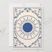 Invitation Vintage Tarot Gothique Mariage Photo Enregistrer l (Dos)