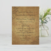Invitation Vintage Teastain Teastain Mariage (Debout devant)
