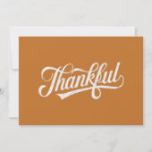 Invitation Vintage Thanksgiving Cadeau d'automne (Devant)