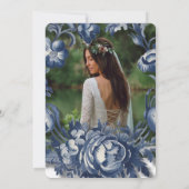 Invitation Vintage Toile Floral Brunch et Bubbly (Dos)